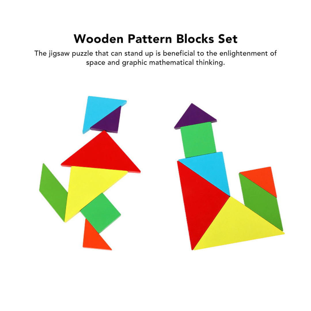 Educational Geometric Shapes Building Blocks