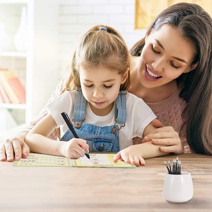 Magic Practice Copybook (4 BOOKS,1 PEN,1 GRIP,10 REFILL)