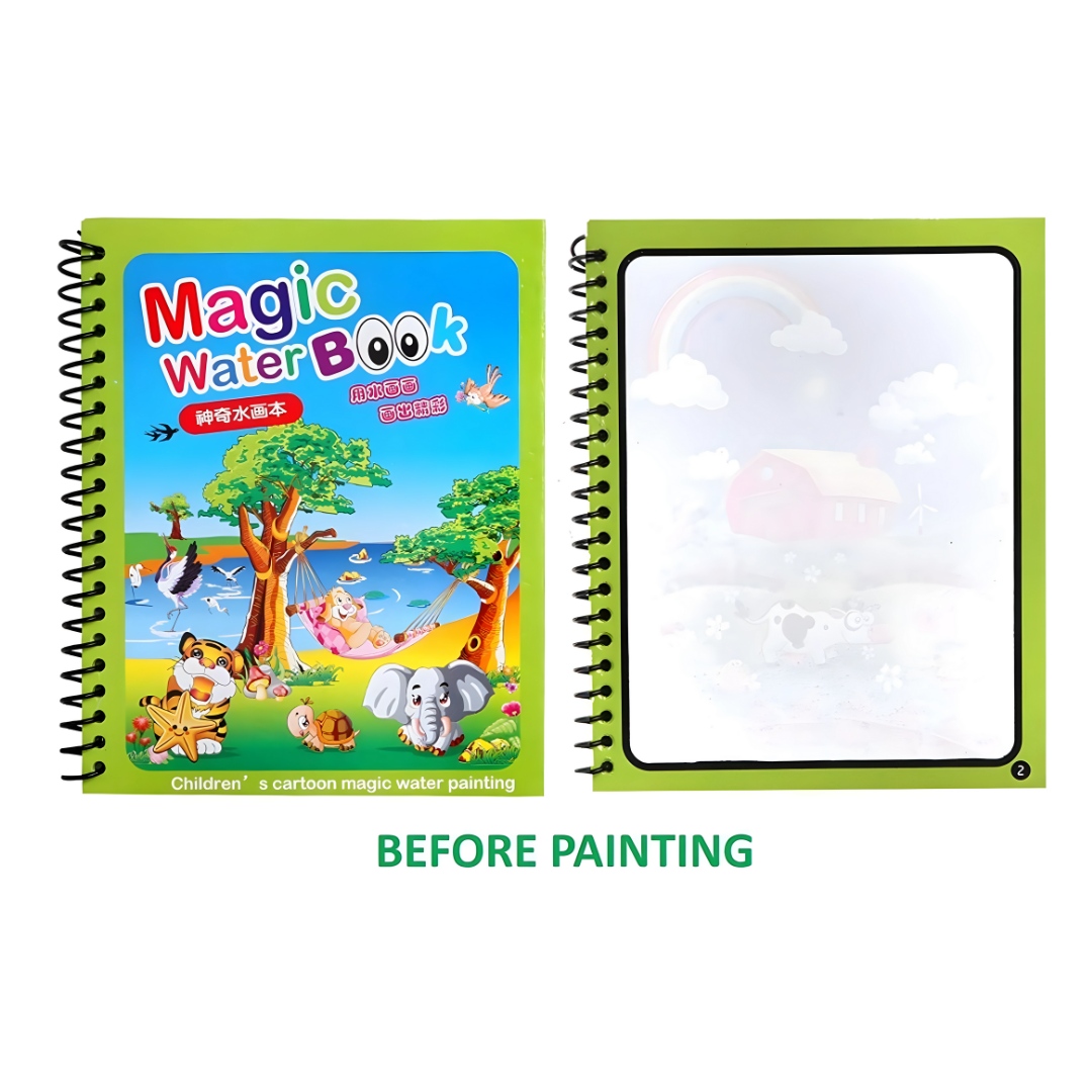 Quick Dry Reusable Magic Coloring Water Books