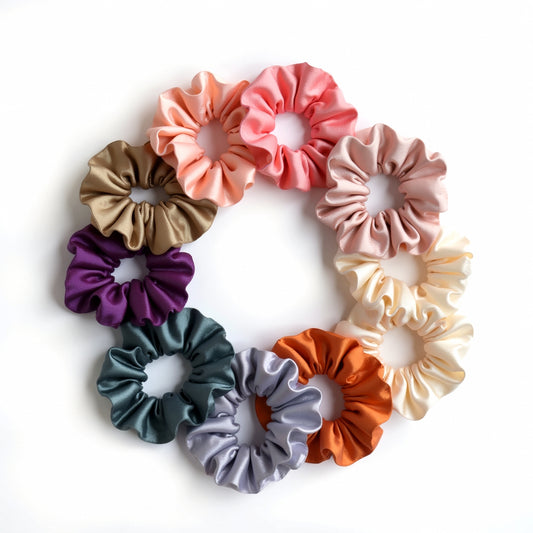 Pack of 5 Premium Scrunchies – Soft, Stylish & Everyday Essential